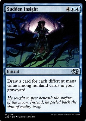 MTG Sudden Insight NON FOIL NM U 110 Foundations Jumpstart