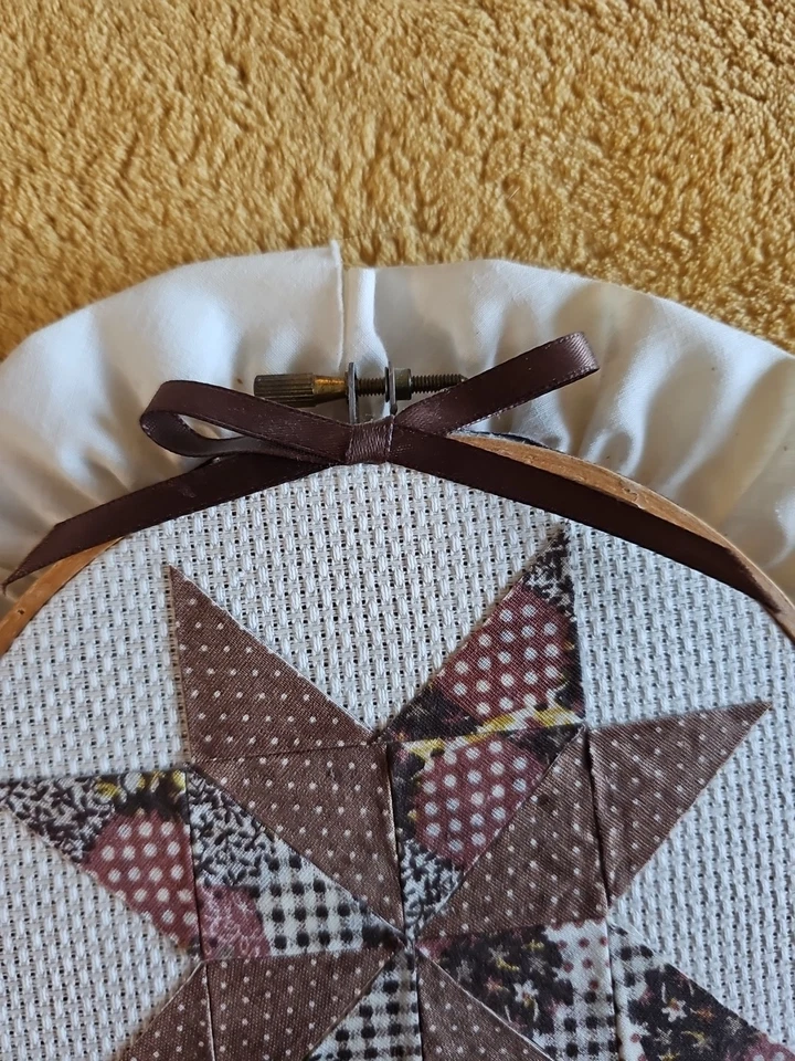 Applique Hoop Art 6" Vintage Cottagecore Shabby Chic Finished - Image 3 of 4