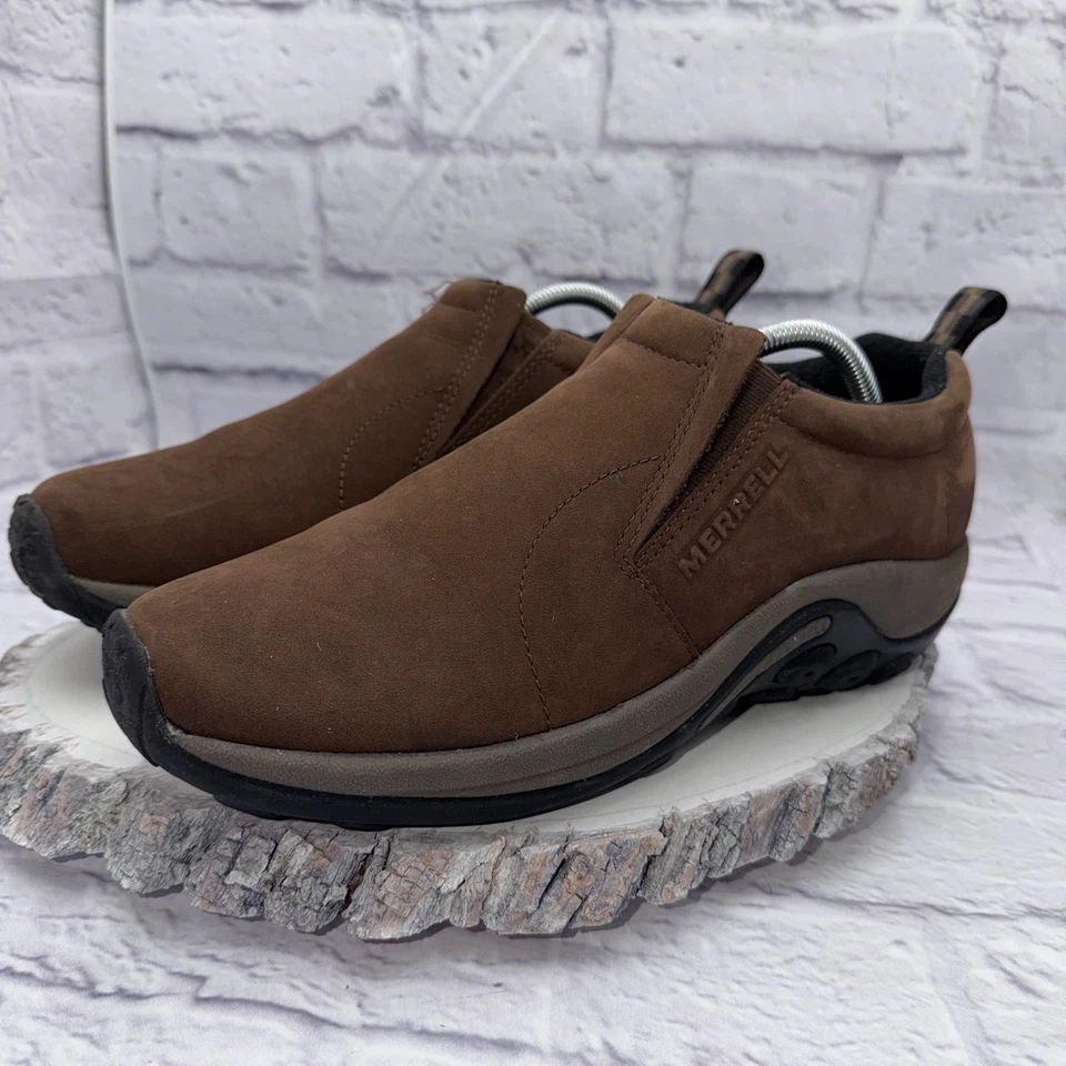 Sapatos Merrell Masculino Selva Moc 10.5 Marrom Nubuck Slip On Caminhada Caminhada Impermeável - Imagem 4 de 4