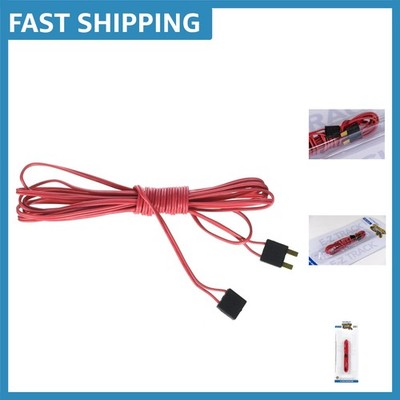 E-Z Track 10' Extension Wire - Red, Indoor/Outdoor Use with Plug-in Connectors