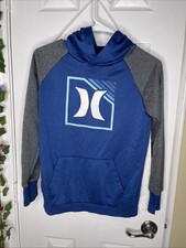 Hurley Boys 10/12 Blue And Gray Hoodie