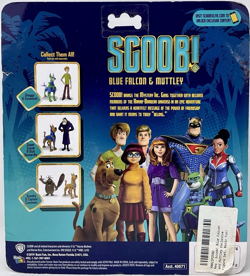 SCOOB! Paquete de 2 figuras de acción Blue Falcon & Muttley Scooby Doo nuevas dañadas Foto 2 de 4