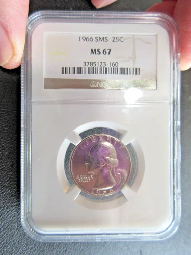 1966 (SMS) Special Mint Set 25c Washington Quarter Graded NGC MS-67 #3785123-160