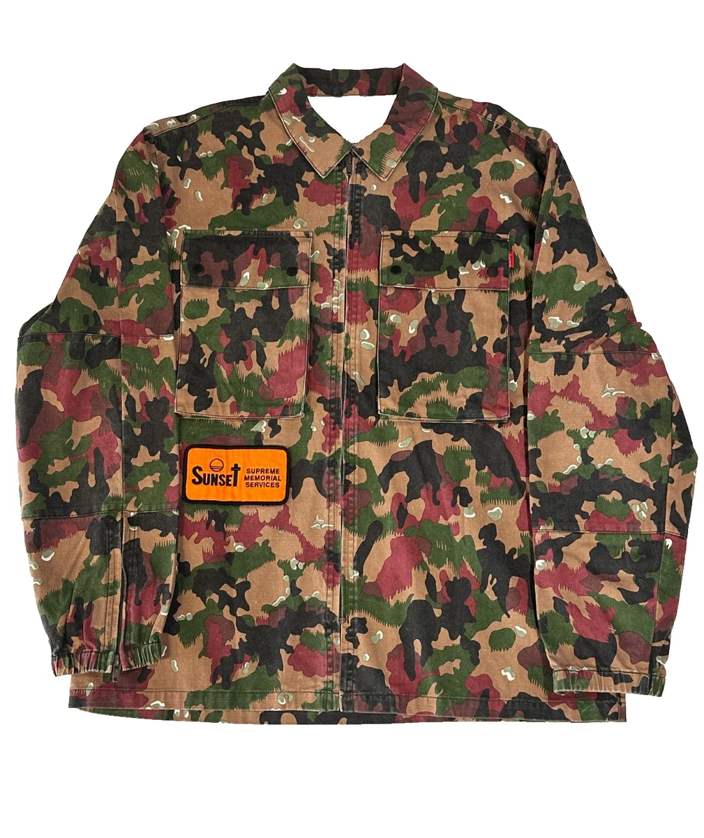 Supreme 迷彩　　ミリタリージャケット　　USMC Shirt Supreme Camouflage Long Sleeve Casual Button-Down Shirts for Men