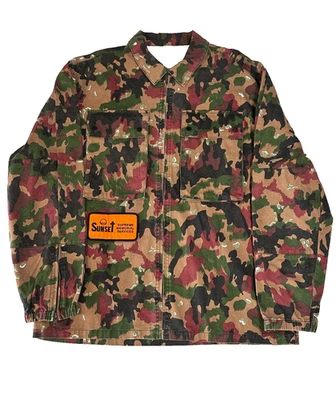 Supreme Camouflage Long Sleeve Casual Button-Down Shirts for Men