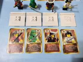 LEGO 3344 3345 3346, complete set of 7 Ninja mini heroes figures/cards/bases EUC