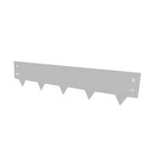 39.4"x8" Galvanized Steel Garden Edging Hammer In Metal Landscape Border