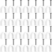 100 Stk Kabelschellen 4Mm Weiß | Nagelschellen Kabelklemmen Mit Nagel Wand Decke