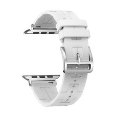 H Texture Soft Silicone Buckle Watch Band, For Apple Watch SE 2023 44mm, For App