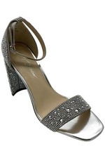 Blue by Betsey Johnson Womens SB-RINA Heeled Sandal Silver