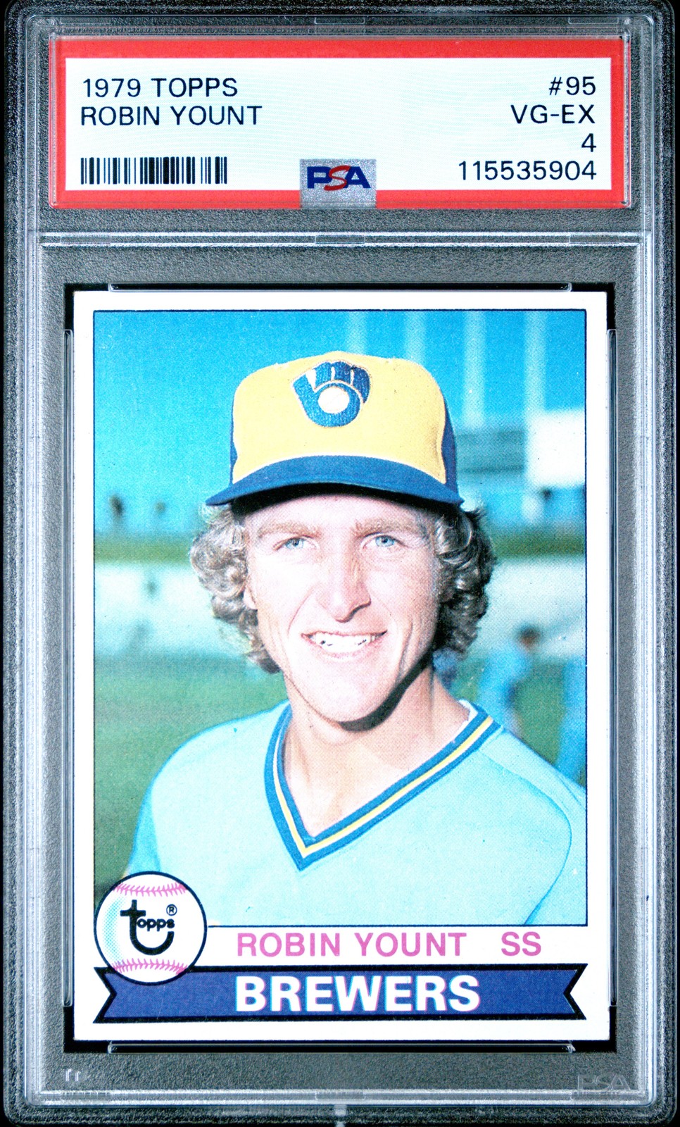 1979 TOPPS #95 ROBIN YOUNT PSA 4