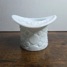 Vintage SMALL Fenton Top Hat - Milk Glass - Daisy & Button Pattern