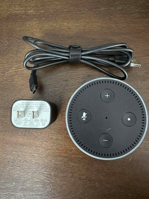 Amazon Alexa Echo Dot (2nd Gen) with Power Cord - BLACK (RS03QR)