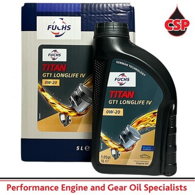 Fuchs Titan GT1 Longlife IV 0W-20 Engine Oil 6 Ltrs VW 508 00 509