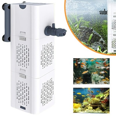 Aquarium Filter 6W 500L/H Leiser Aquarium Innenfilter Filterpumpe mit Schlauch