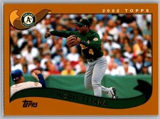 2002 Topps #585 Miguel Tejada Base Athletics