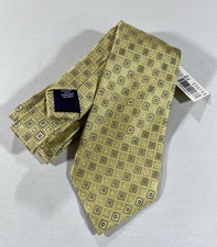 Roundtree  Yorke Handmade All Silk Tie Yellow NWT
