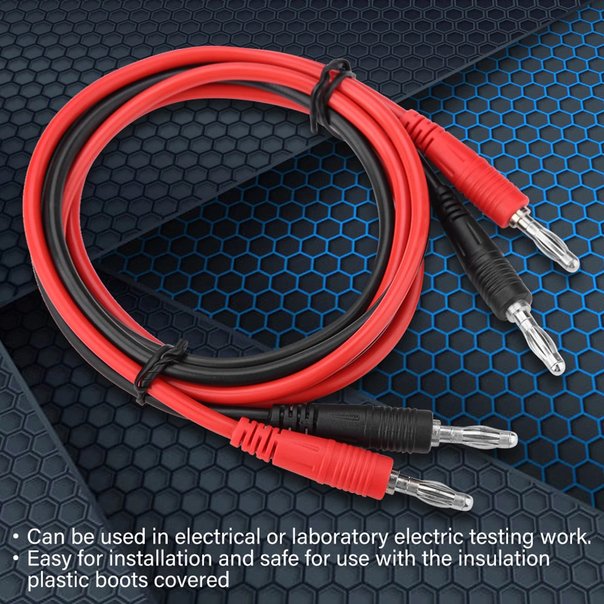 Multimeter Testing Cable Durable 4mm Banana Plug Leads For Lab Testing GF