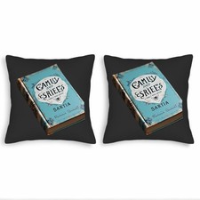 Set of 2 Square Throw Pillow Covers 18x18in - Elegant Floral Pattern Design