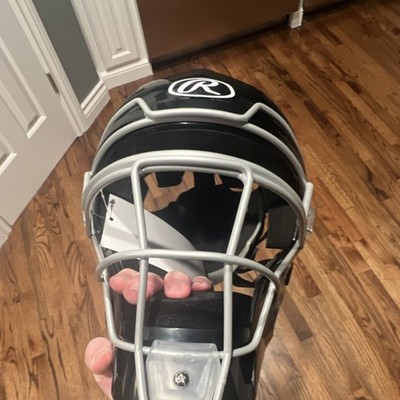 Rawlings Full Face Black Baseball Softball Helmet Foam Padding Face Mask