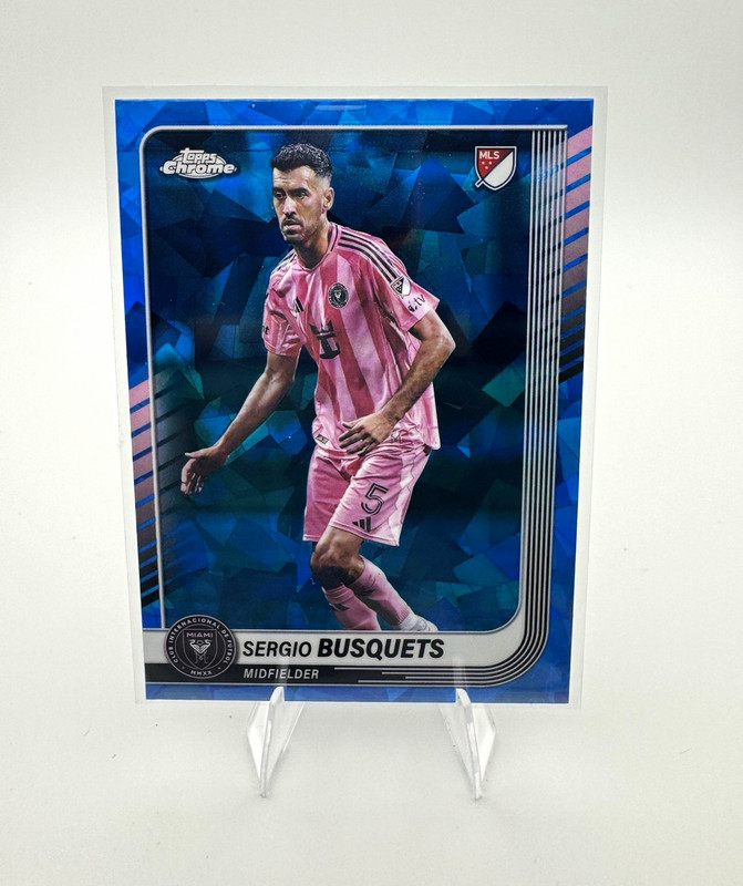 Topps Chrome MLS Sapphire Edition 2025 Sergio Busquets Inter Miami CF #88 Purple