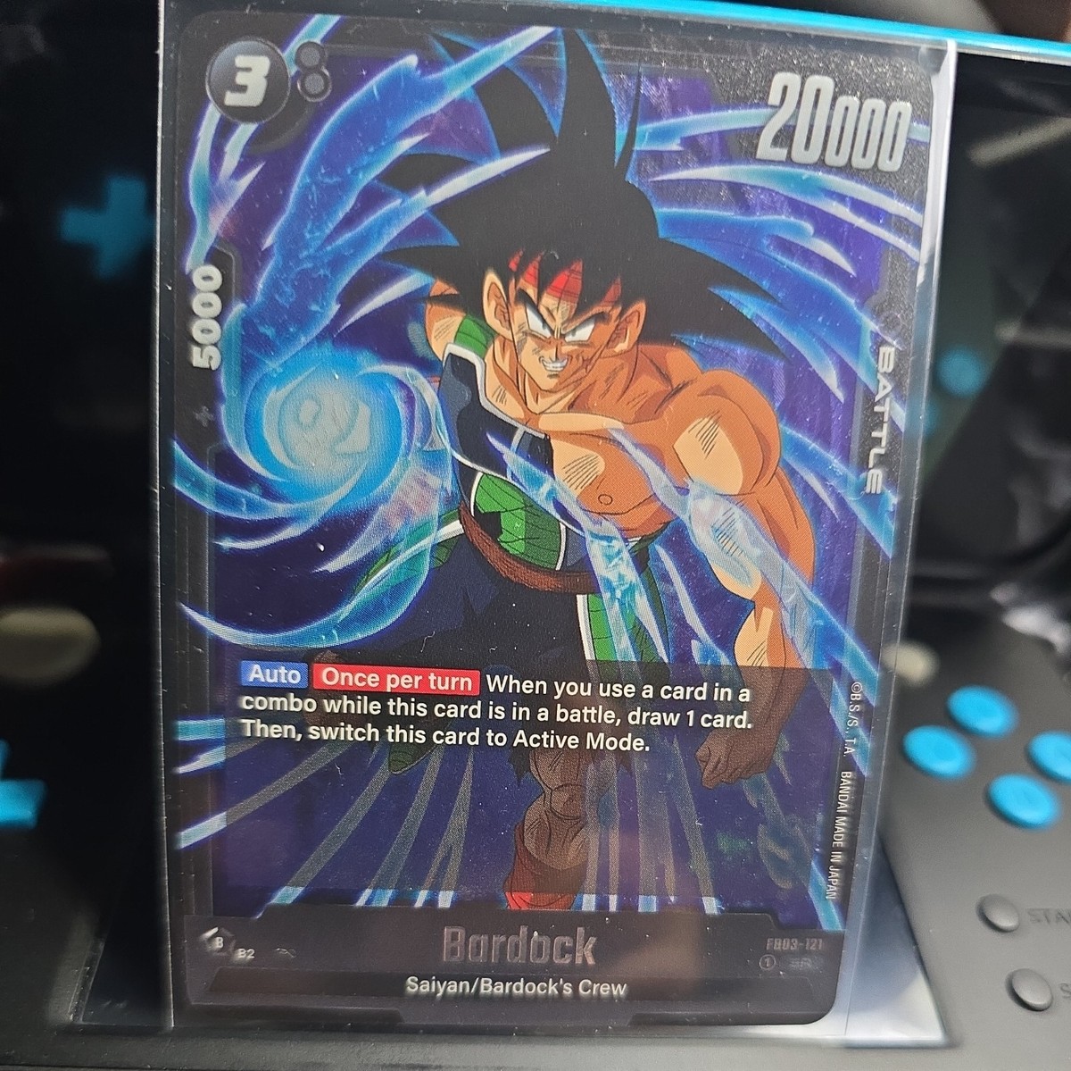 バーダック　SR FB03-121 PSA10 Bardock - FB03-121 SR - Dragon Ball Super Fusion World - Raging