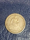 1863 S Seated Liberty Half Dime