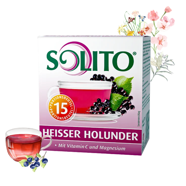 Solito HeißEr Holunder 150G HolunderblüTentee Mit Vitamin C & Magnesium (15X10G)-image