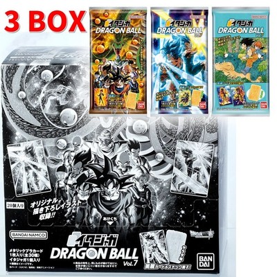 ドラゴンボール大セット③ Itajaga Dragon Ball vol.7 Cards 3 Box Set BANDAI 20 Packets