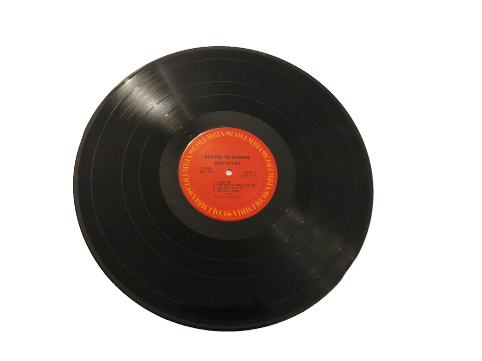 Bob Dylan Blonde C2S841`Stereo Columbia Records Reissue 2-LP Set Vintage 1972 VG Foto 4 de 4