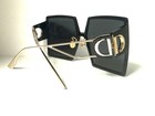 Dior 30MONTAIGNE Oversized Square Sunglasses Black Gradient Lens with Gold Metal — photo 2