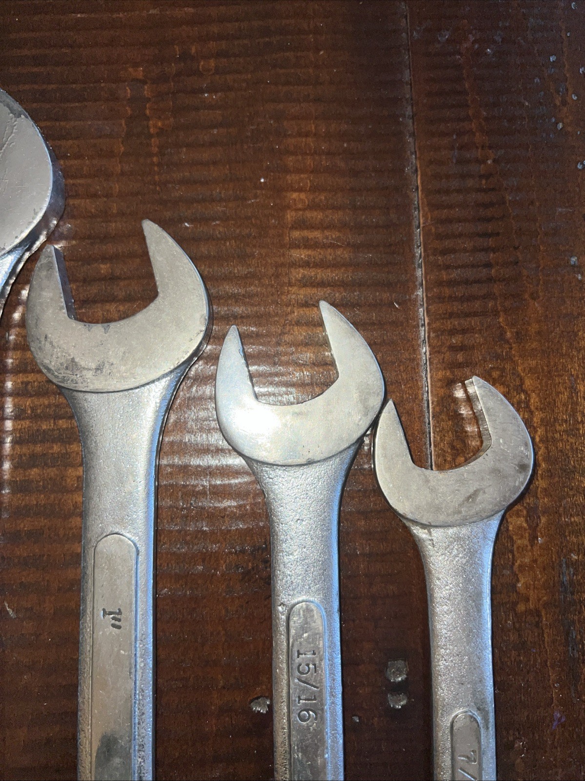 Lot Of 6 Wrenches. Evercraft 1-1/2" 1-3/8” 1-7 Large Open End Box End 12 Point