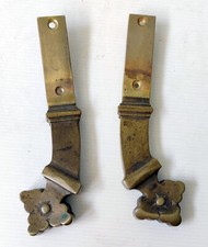 2 Piano Pedals Bronze Gilded Chiseled 19th Century