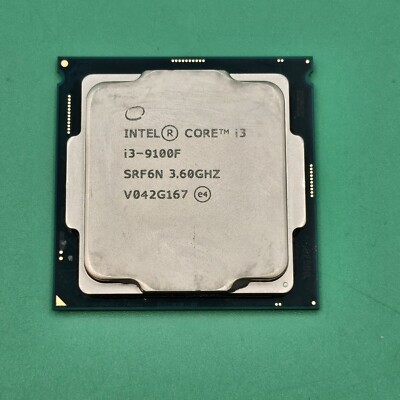 Intel Core i3-9100F SRF6N 3.60GHz CPU Processor TESTED WORKING Very Good PC
