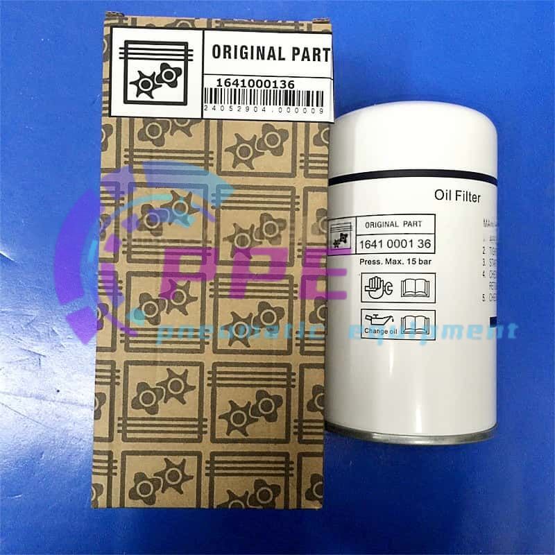 1PCS NEW 1641000136 FOR Atlas Air Compressor Oil Filter 1641 0001