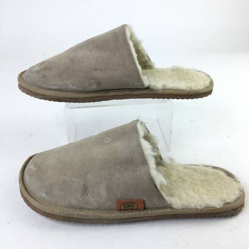 Mules Slipper Grey Suede Sheepskin | eBay