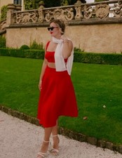 Reformation Santana 2 Piece Linen Set  Size 10