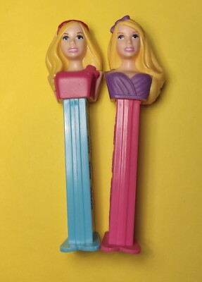 Barbie PEZ Süßigkeitenspender Set - Barbie mit Sonnenbrille & Barbie lila rosa