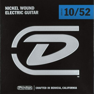 New Dunlop DEN1052 Performance+ Electric Guitar Strings, Hybrid Medium 10-52