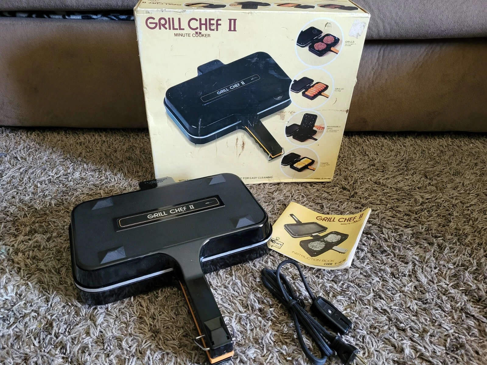 Vintage Grill Chef II Minute Cooker HG-102 Kmart New/Open box