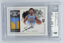 2016-17 Panini Impeccable Jamal Murray Graded Elegance Silver Holo RPA 4/25 RC