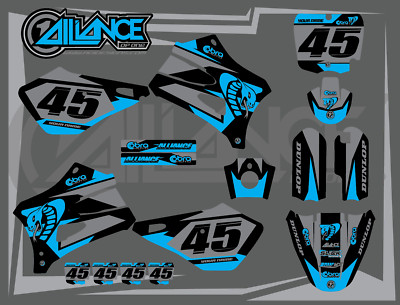COBRA 2010 - 2017 CX 50 SR KING MOTOCROSS DECALS DIRT BIKE BLUE GRAPHICS 