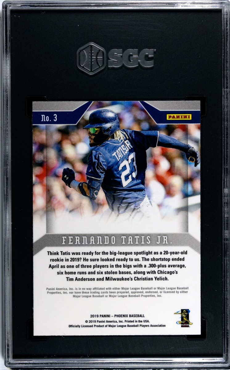 2019 Panini Phoenix #3 Fernando Tatis Jr. Rookie SGC 10 GEM MINT
