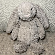 Jellycat London Bashful Beige Bunny Medium 12” Plush Brown Soft Lovey Toy