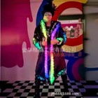 Men's Fur Coat Party Costume Remote Control LED American Cosplay Costume Jacket