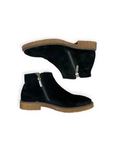 Italeau Foliana Black Waterproof Suede Italian Leather Chelsea Boots 43 Or 9,5