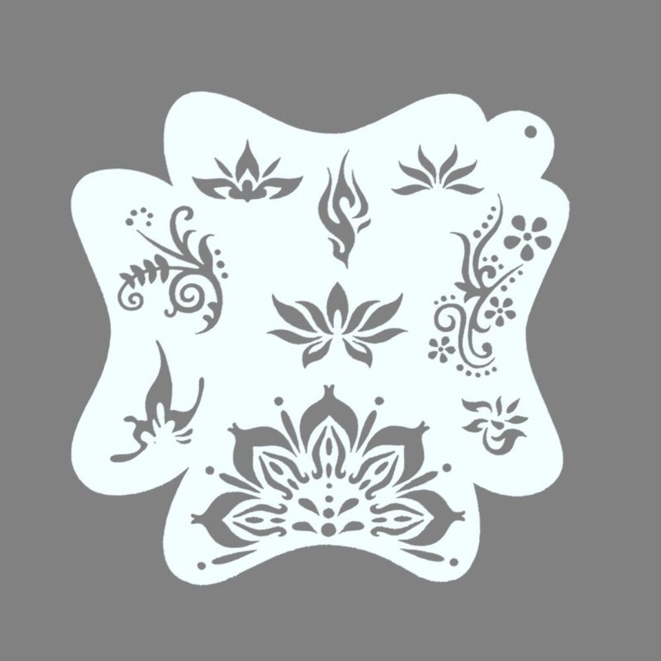 Copying Stencils Face Paint Templates Makeup Painting Template