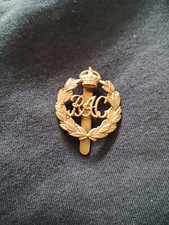 Royal Armoured Corps Cap Badge 1st Pattern 1939 - 1941 Crown Slider Strengthener