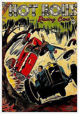Hot Rods and Racing Cars #17 - 1951 - Comic Book Cover Magnet - Picture 1 of 2