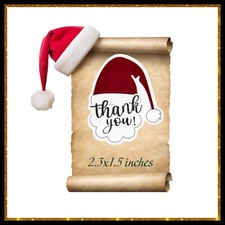 Christmas, Santa, Thank You Stickers,Small Business Stickers,